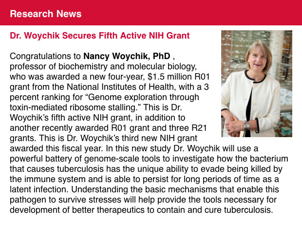 Dr. Woychik featured in the Dean’s Weekly View
